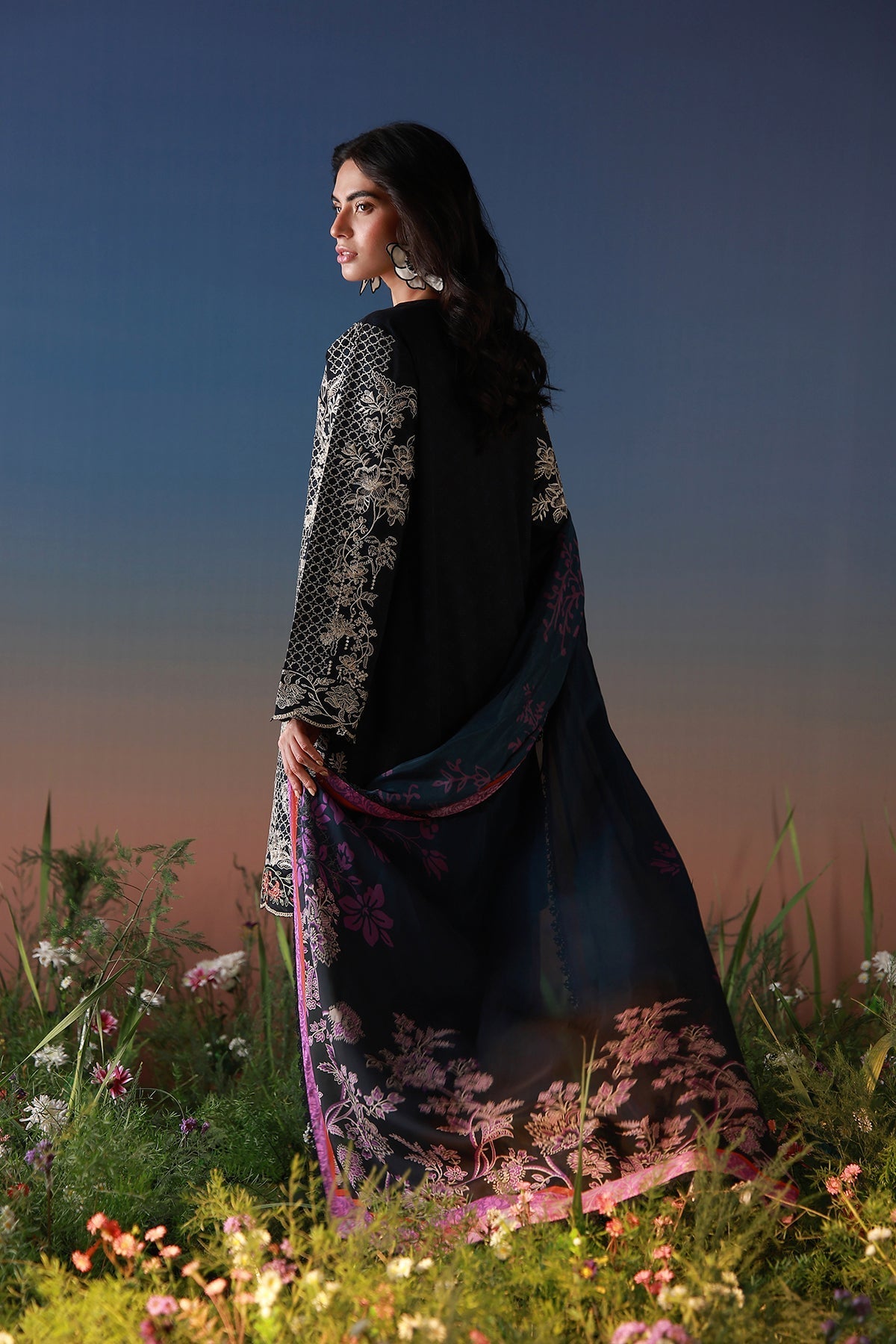 Sahar | Mirha Casual Pret | Noir Écru