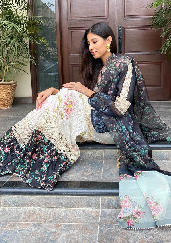 Layla Chatoor | Luxury Pret | Grey Beige