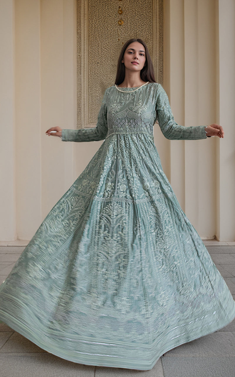 Threads and Motifs | Formal Dresses 25 | Chamois Embroidered Maxi