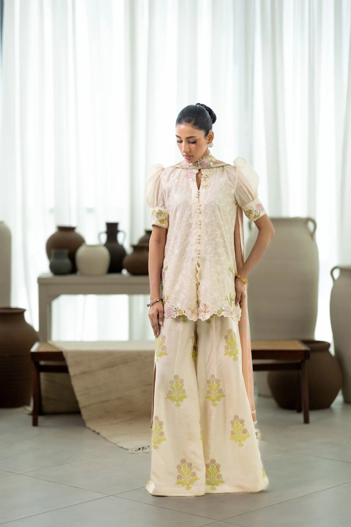 Wahaj M Khan | Sanam Luxe | Ivory Fleur Sanam