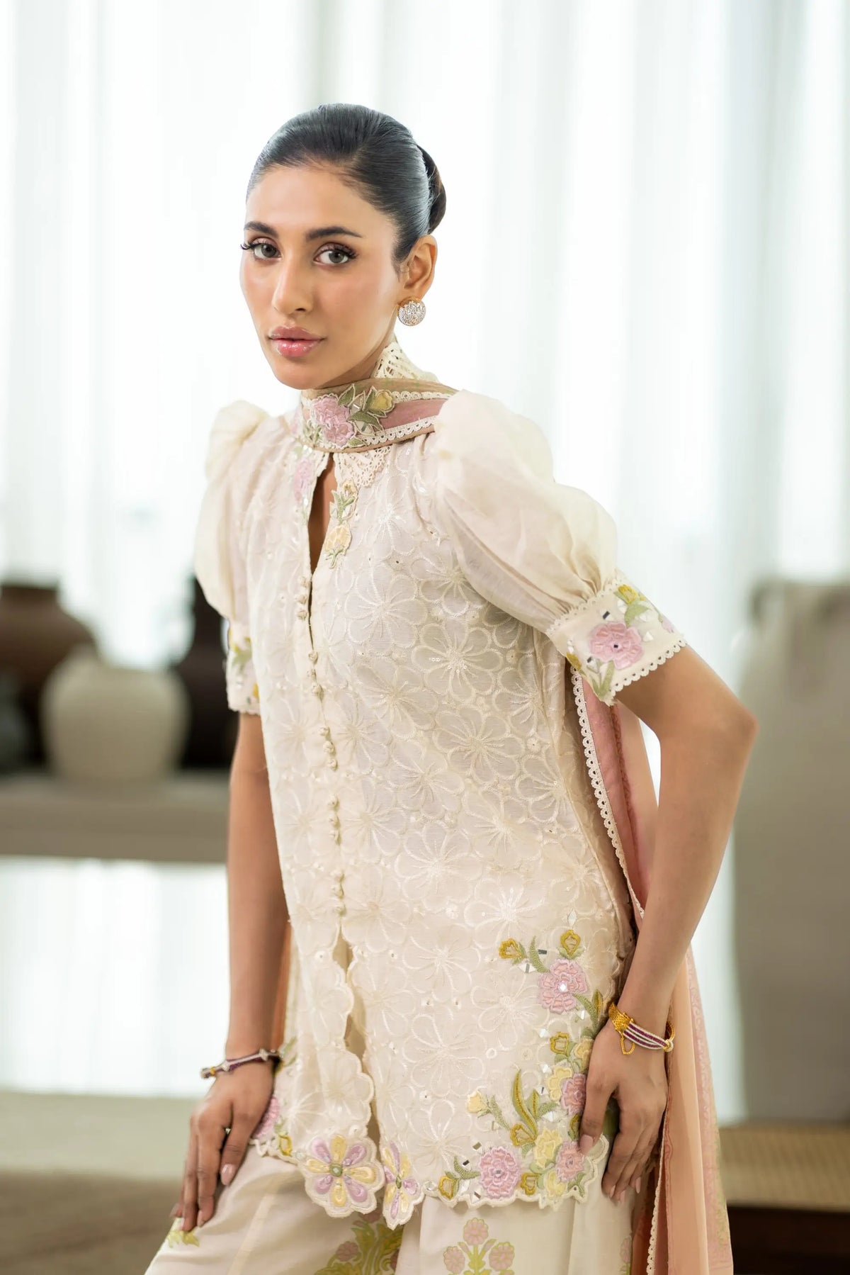 Wahaj M Khan | Sanam Luxe | Ivory Fleur Sanam