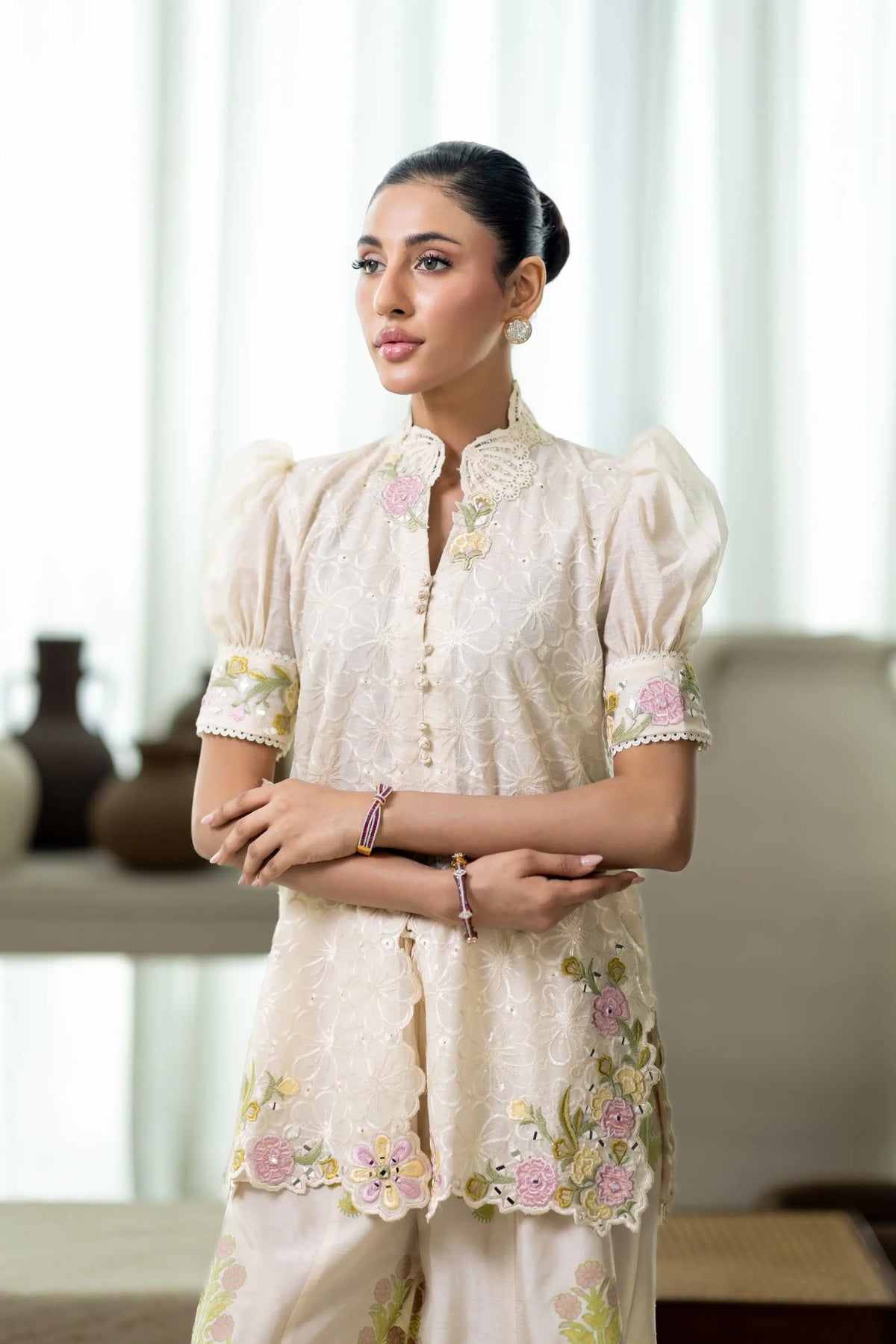 Wahaj M Khan | Sanam Luxe | Ivory Fleur Sanam
