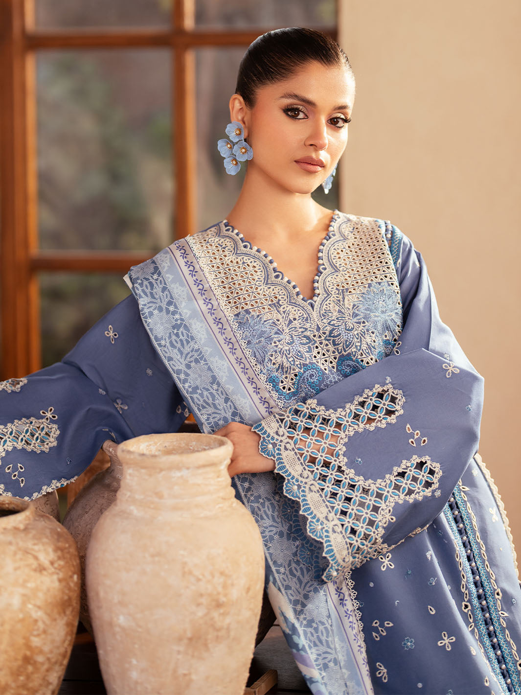 Bin Ilyas | Mehroze Luxury Lawn 25 | 91 - A