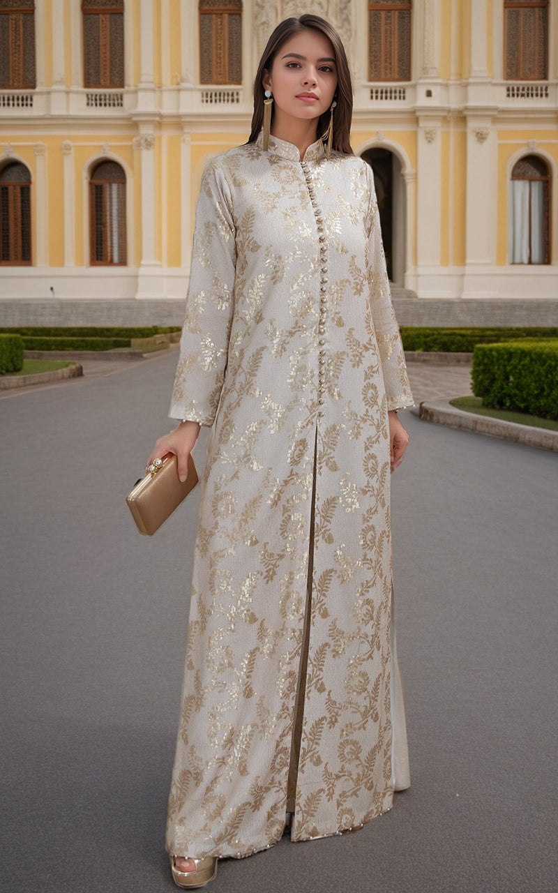 Threads and Motifs | Formal Dresses 25 | Chiffon Embroidered Jacket with Embroidered Trouser