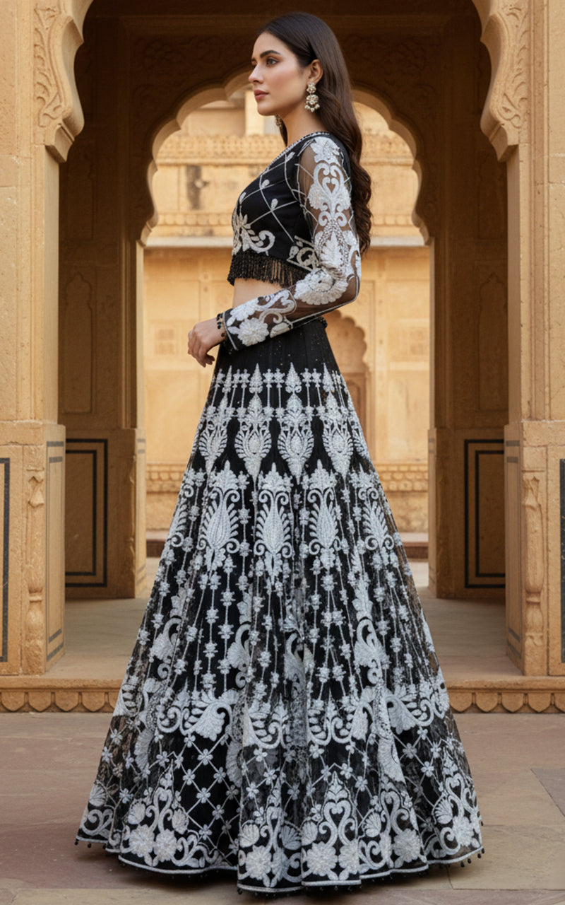 Threads and Motifs | Formal Outfits | Blouse With Lehenga