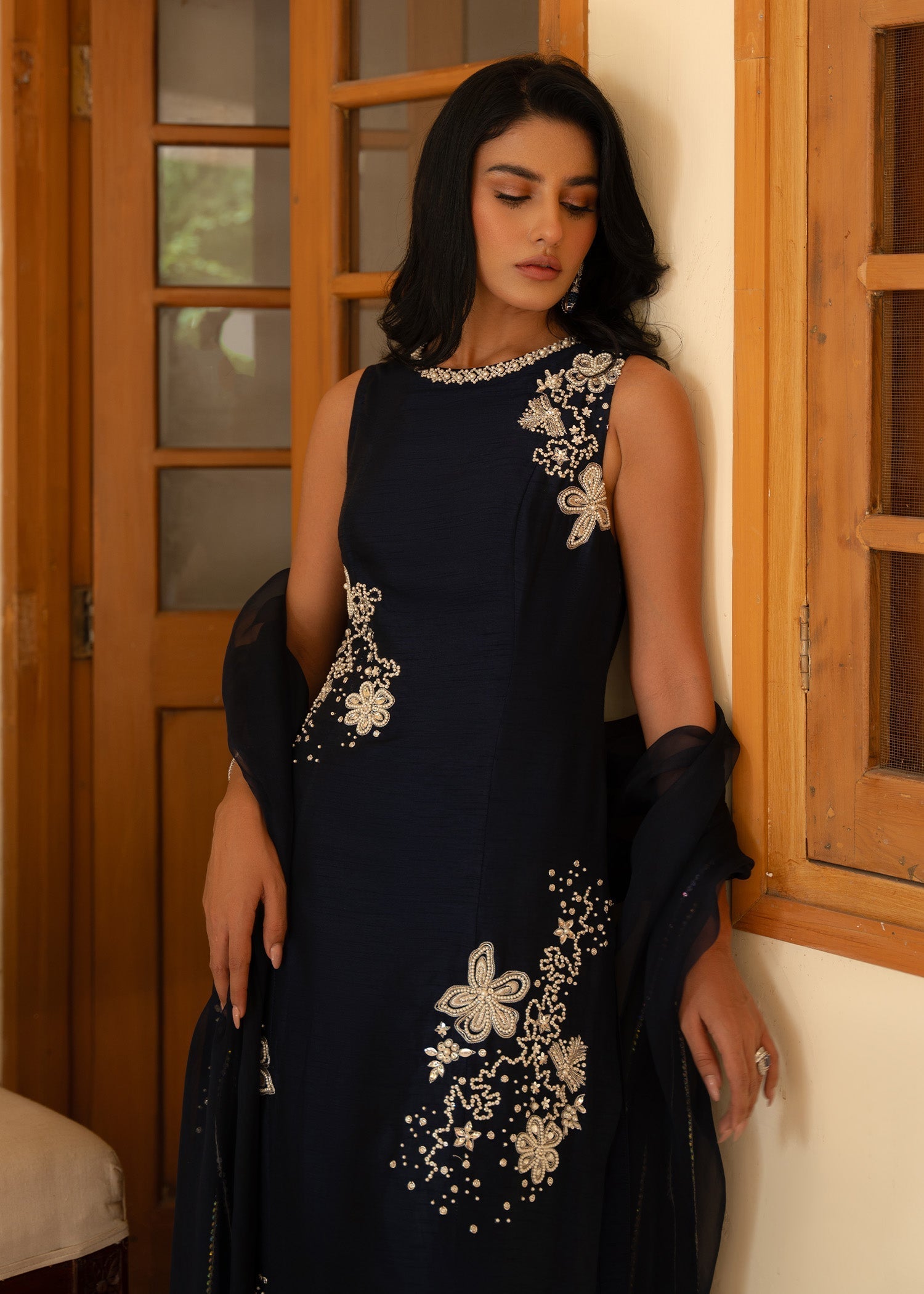 Sadaf Fawad Khan | Mehrma Wedding Formals | Dark Sapphire