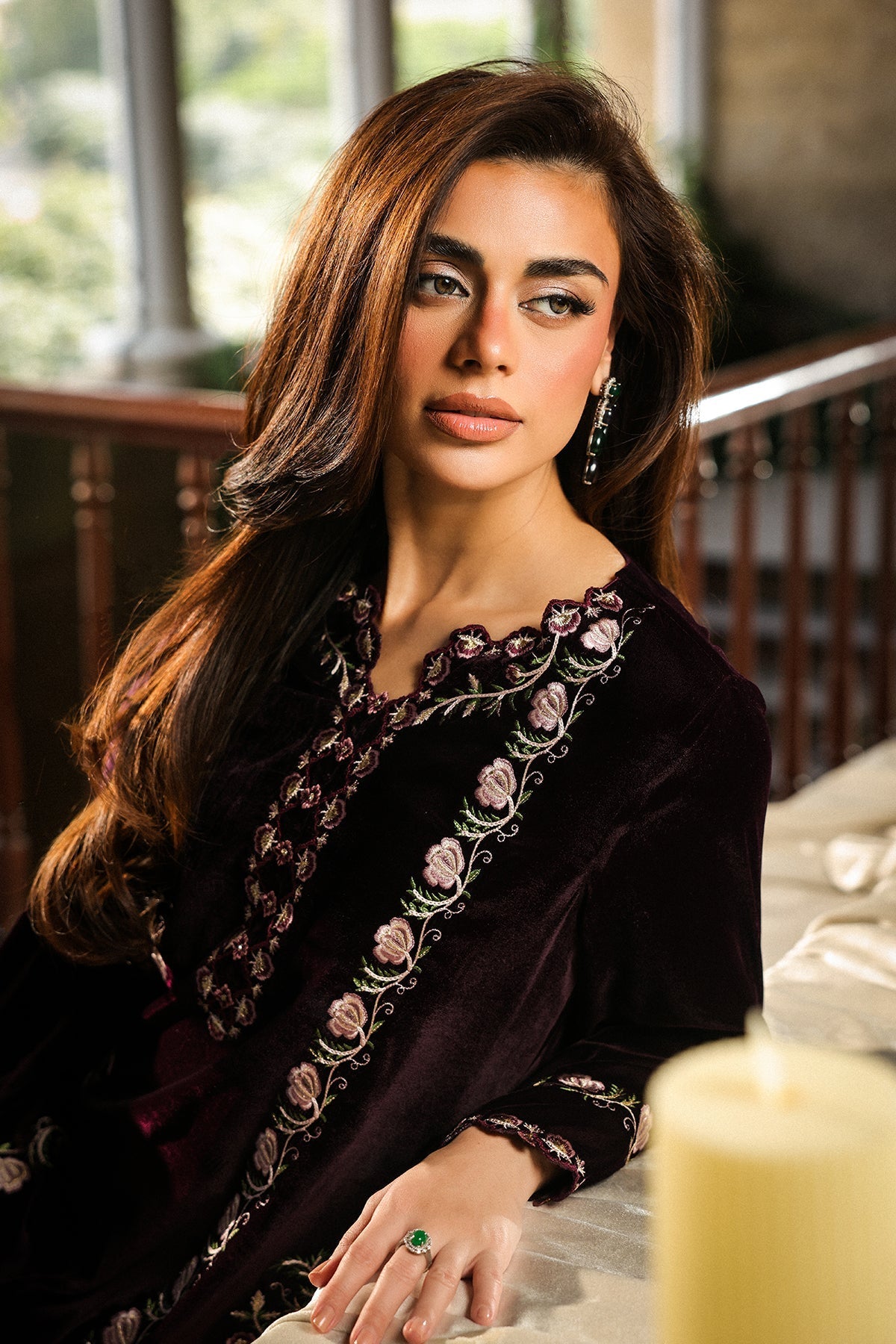 Sahar | Luxury Pret 25 | Aubergine Noir