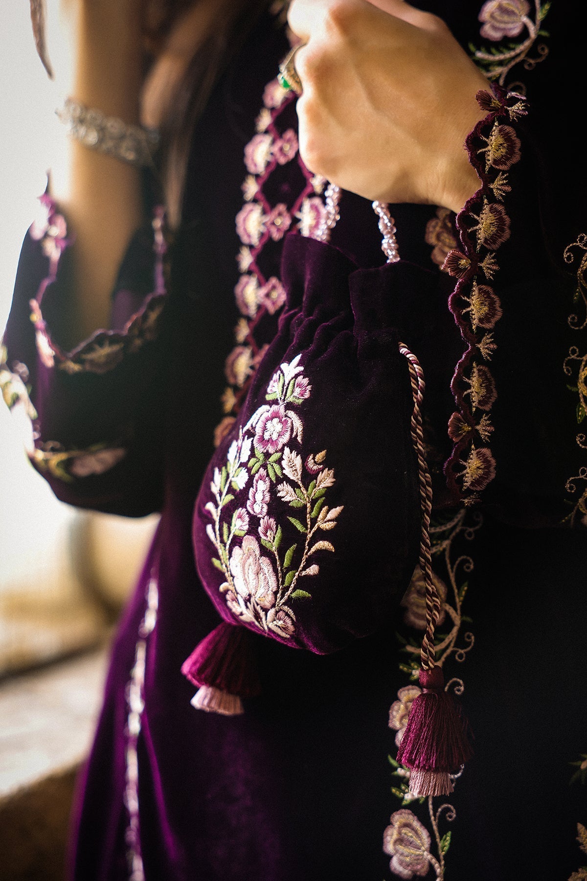 Sahar | Luxury Pret 25 | Aubergine Noir