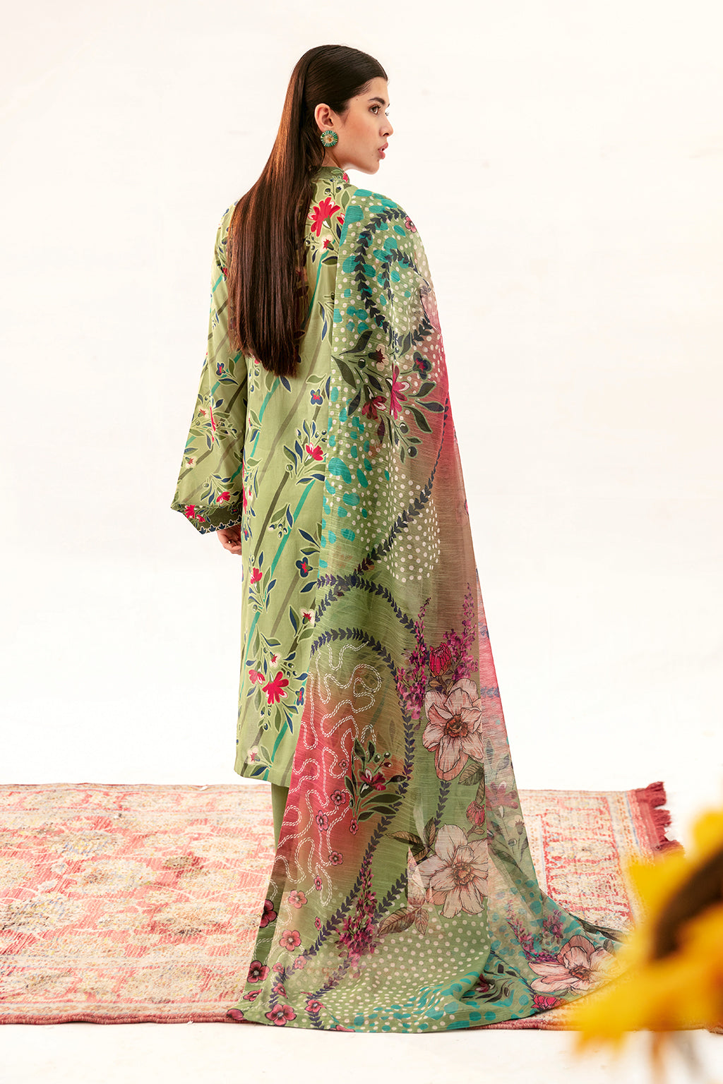 Afsanah | Ready to Wear | Forest green AP-06