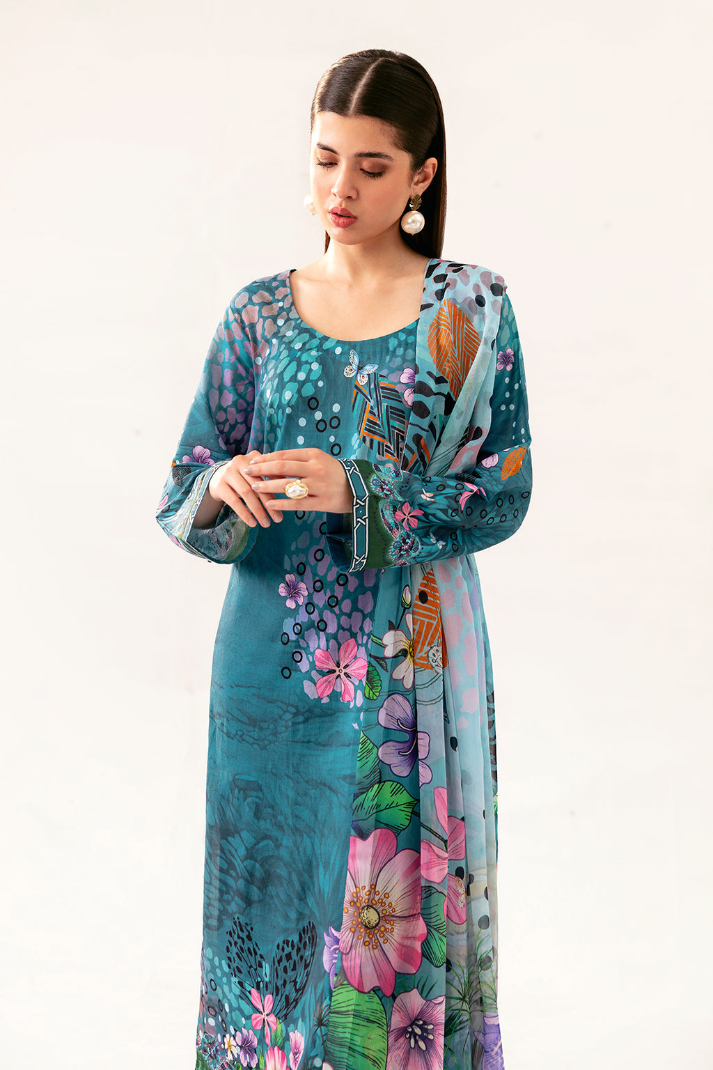 Afsanah | Ready to Wear | Fresh Teal AP-09