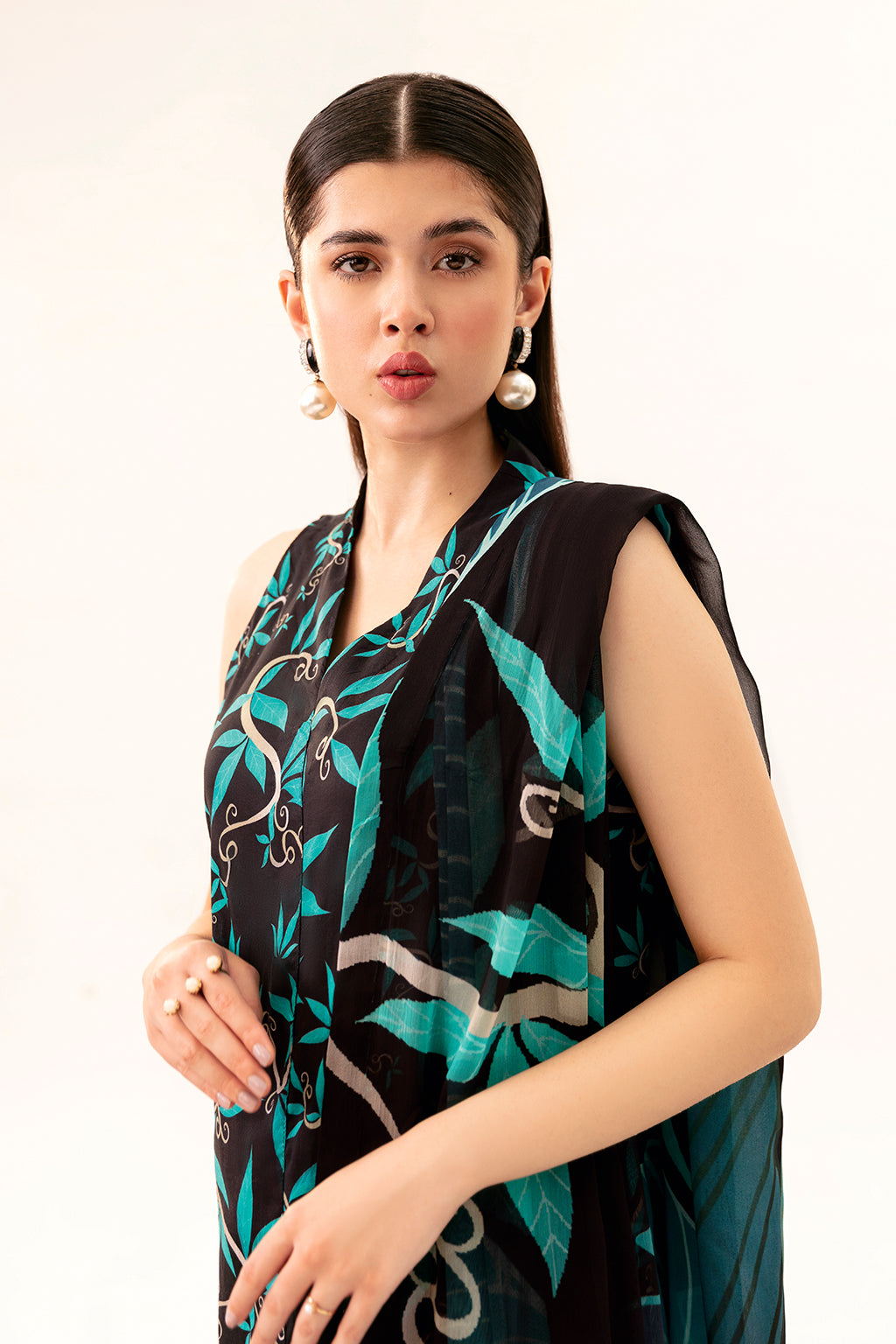 Afsanah | Ready to Wear | Black Splash AP-08