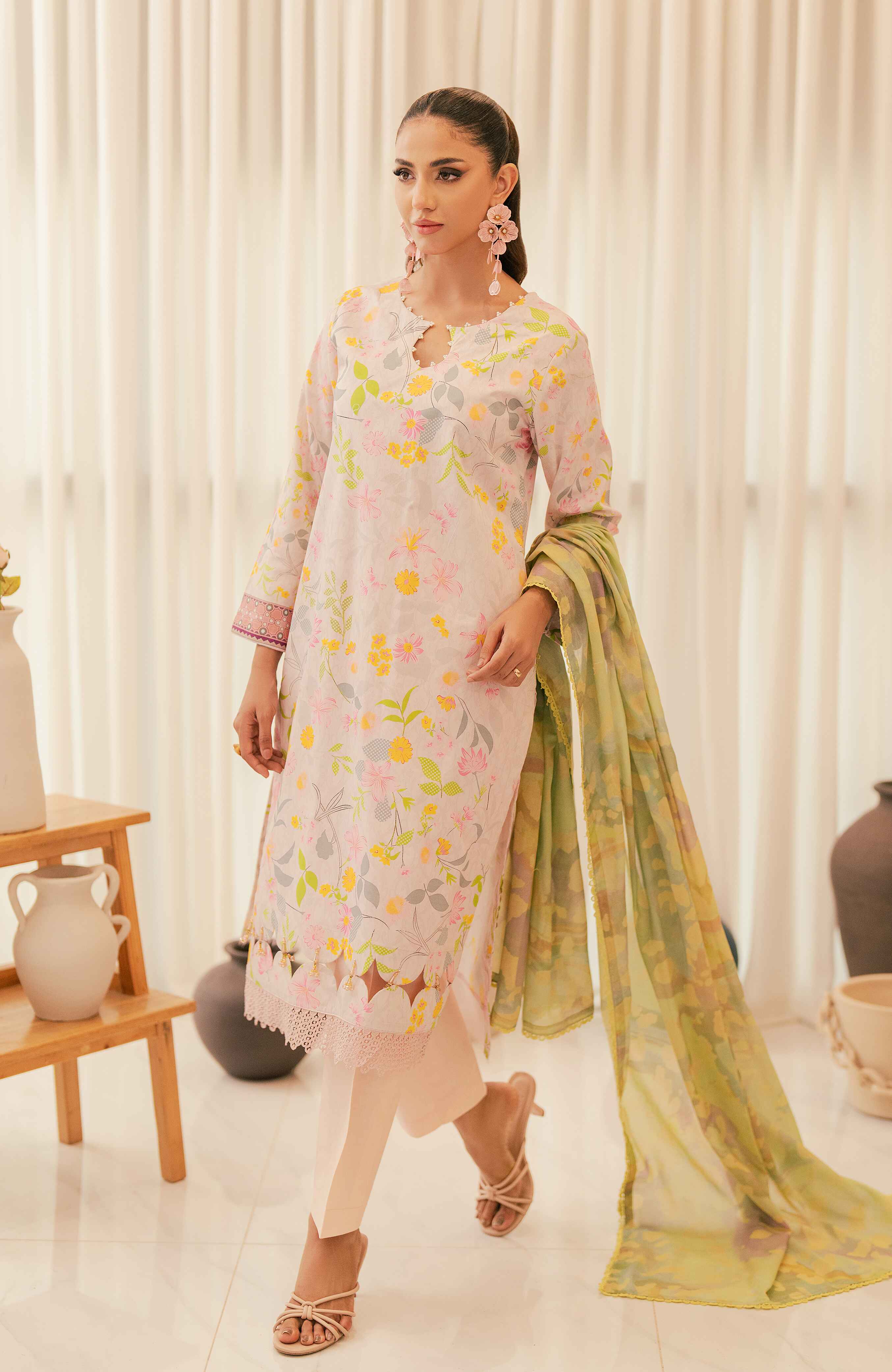 Al Zohaib | Sun Shine Bloom Cotton Silk | SCS-24-03