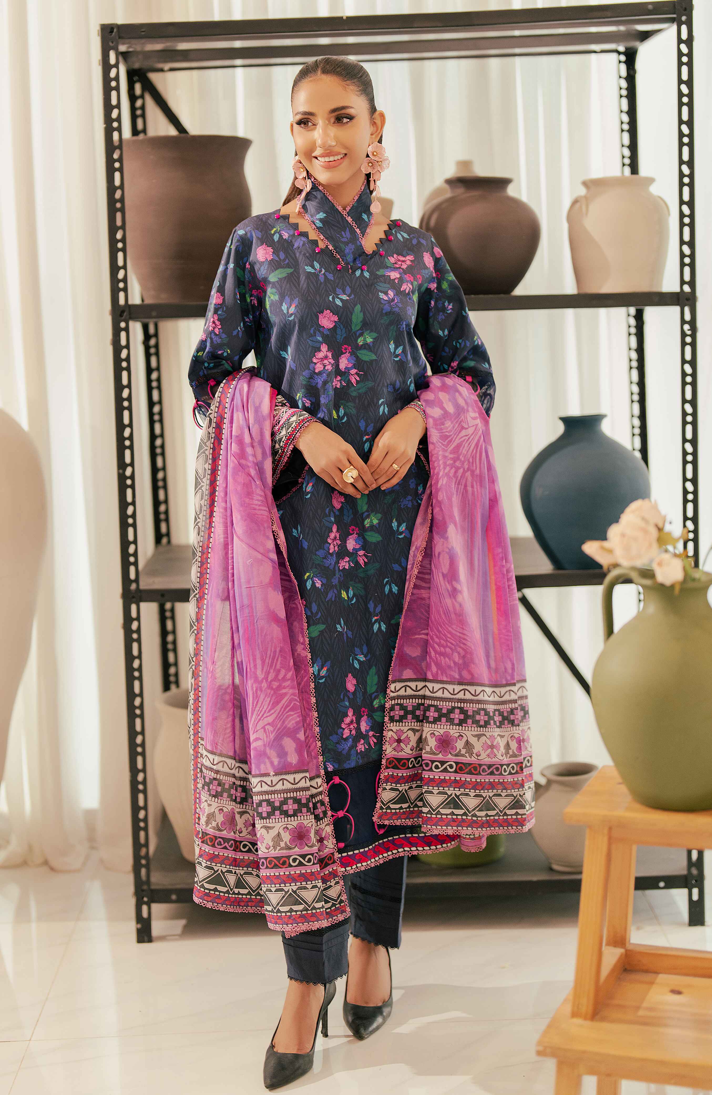 Al Zohaib | Sun Shine Bloom Cotton Silk | SCS-24-13