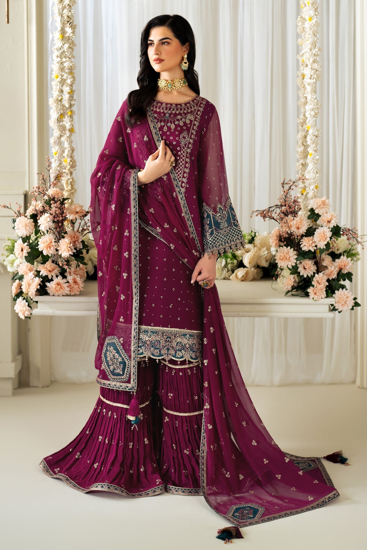 Alizeh | Selene Luxury Chiffon Collection 25 | AF-PS-8001-Rosie