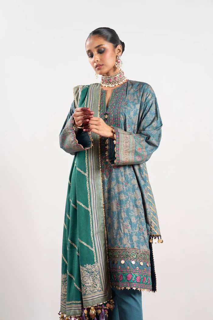 Alkaram | Festive Collection | FC-W-28K-23-3-Bluish Grey