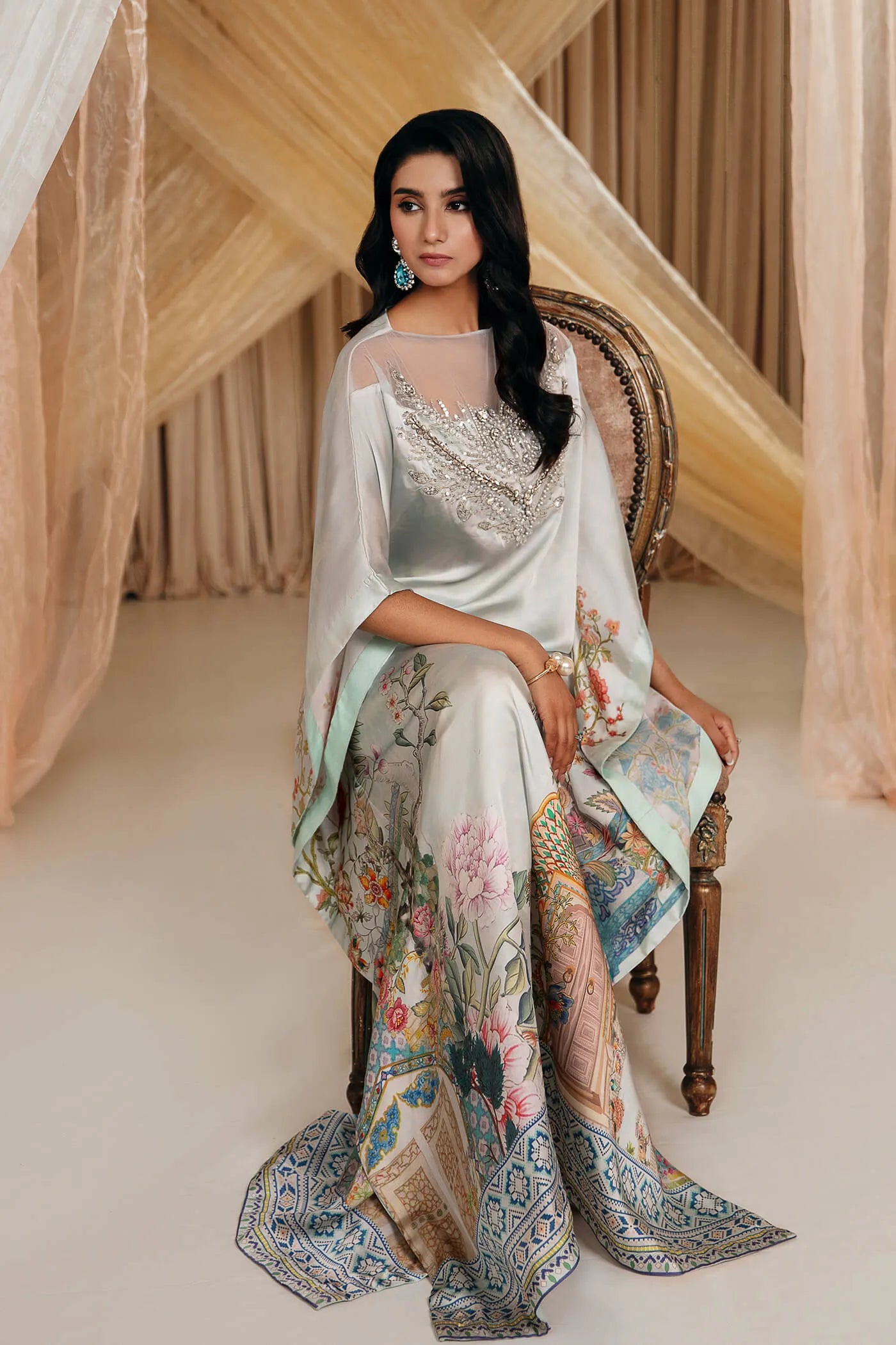 Musferah Saad | Mystere Formals | Aqua Elegance