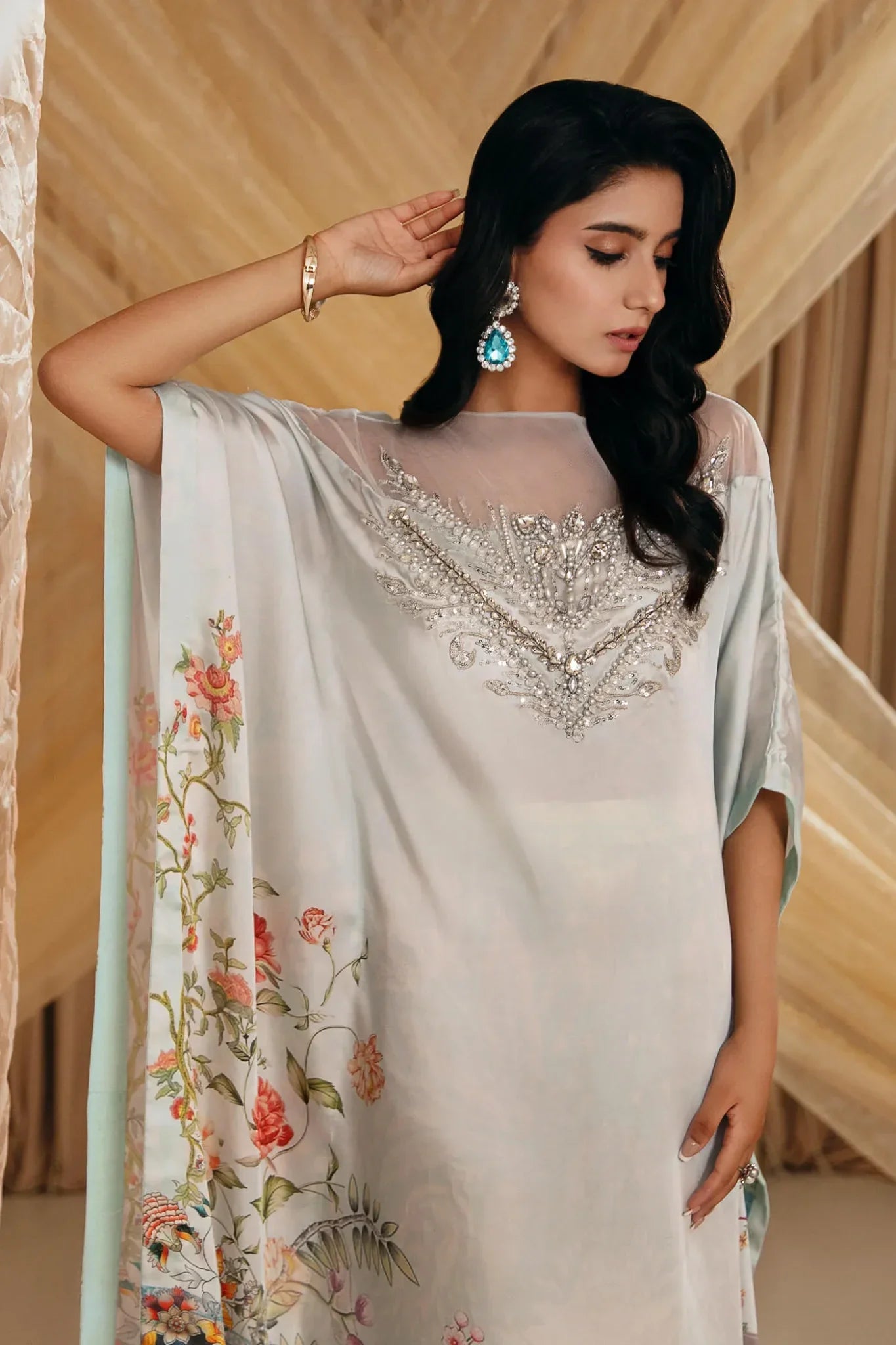 Musferah Saad | Mystere Formals | Aqua Elegance