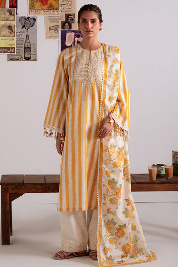 Cross Stitch | Khaddar Linen 25 | OCHRE BLISS