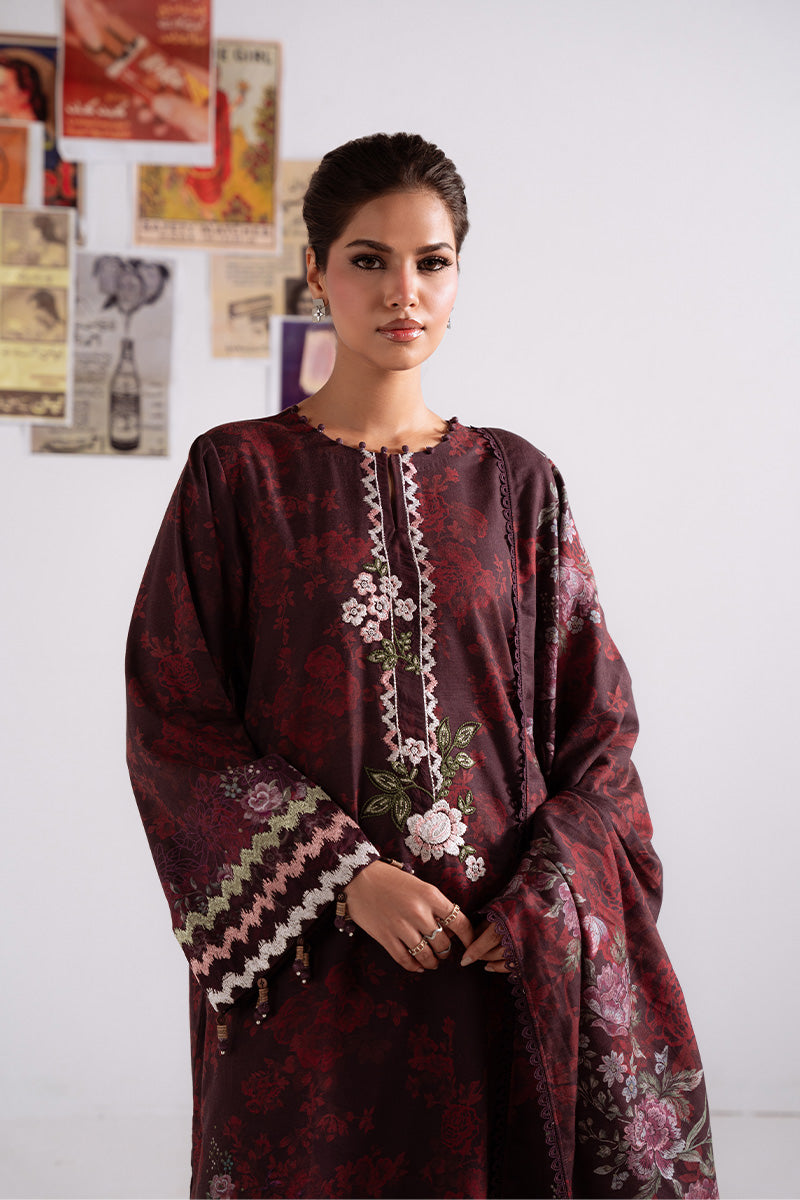 Cross Stitch | Khaddar Linen 25 | FLORAL MELODY