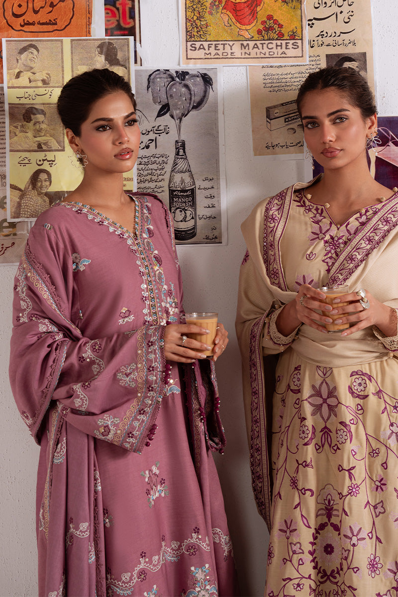 Cross Stitch | Khaddar Linen 25 | PETAL DUST
