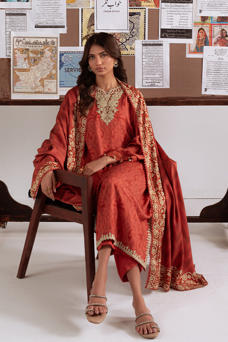 Cross Stitch | Khaddar Linen 25 | RUSTIC AURA