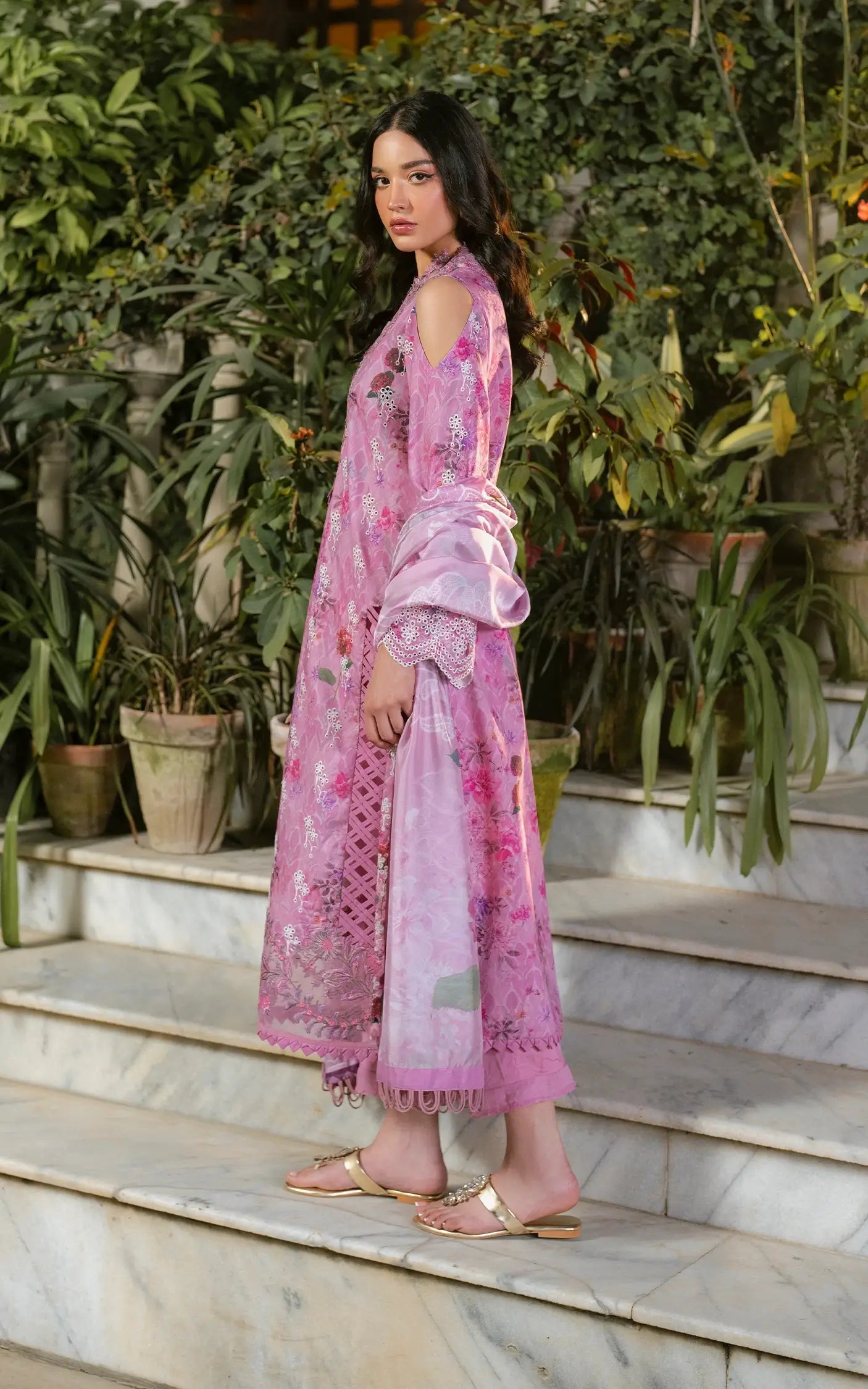 Asifa and Nabeel | Gulkari Summer 25 | Dawn Petals (GKL-10)