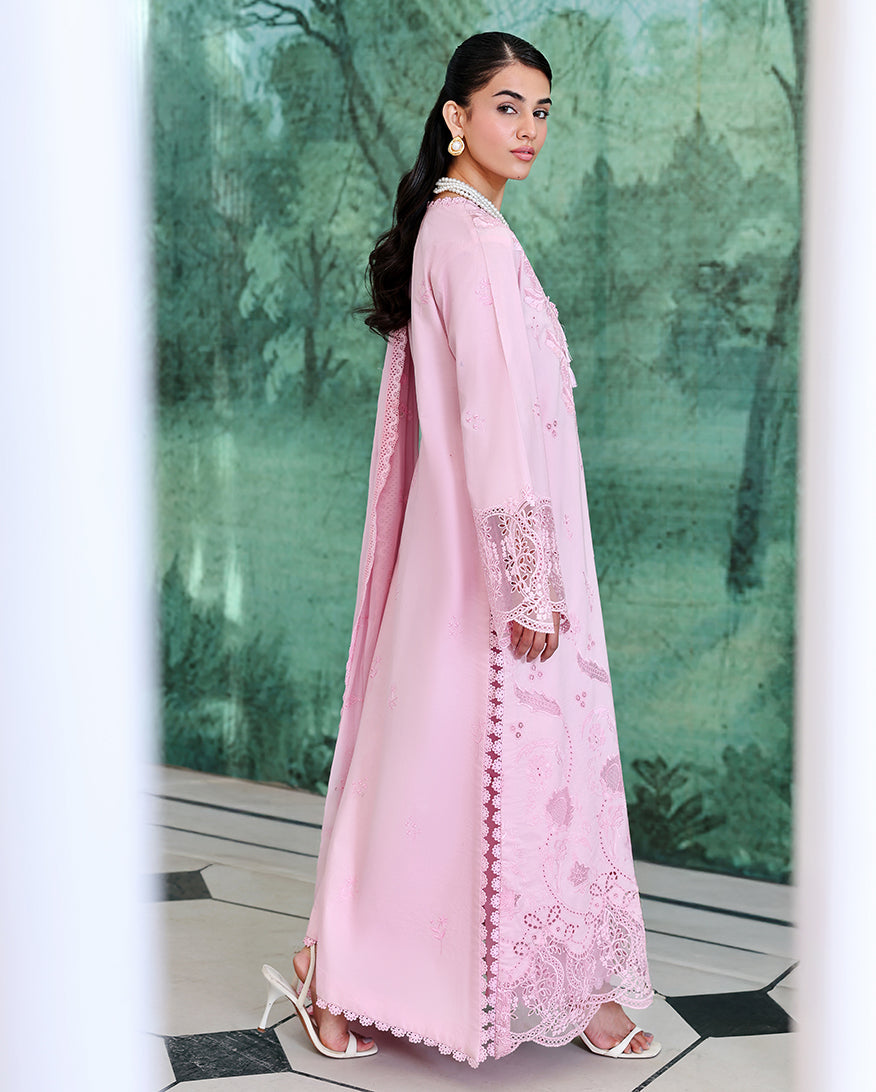 Roheenaz | Veil of Summer Chikankari | Aurora Light