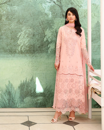 Roheenaz | Veil of Summer Chikankari | Azure Elan