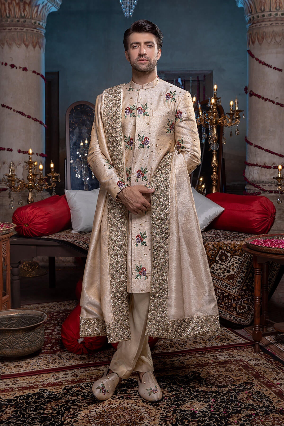 Pakistani Menswear | Mina Kashif | Sherwani D-20