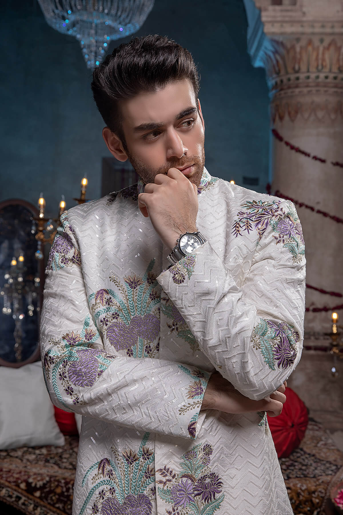 Pakistani Menswear | Mina Kashif | Sherwani D-10