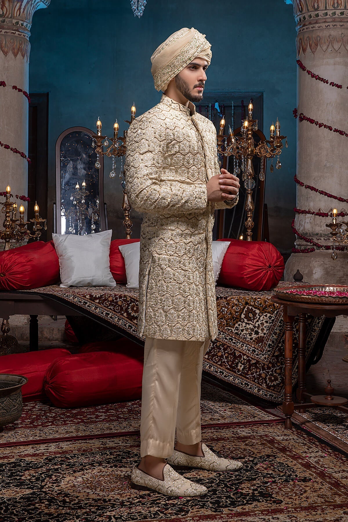 Pakistani Menswear | Mina Kashif | Sherwani D-04