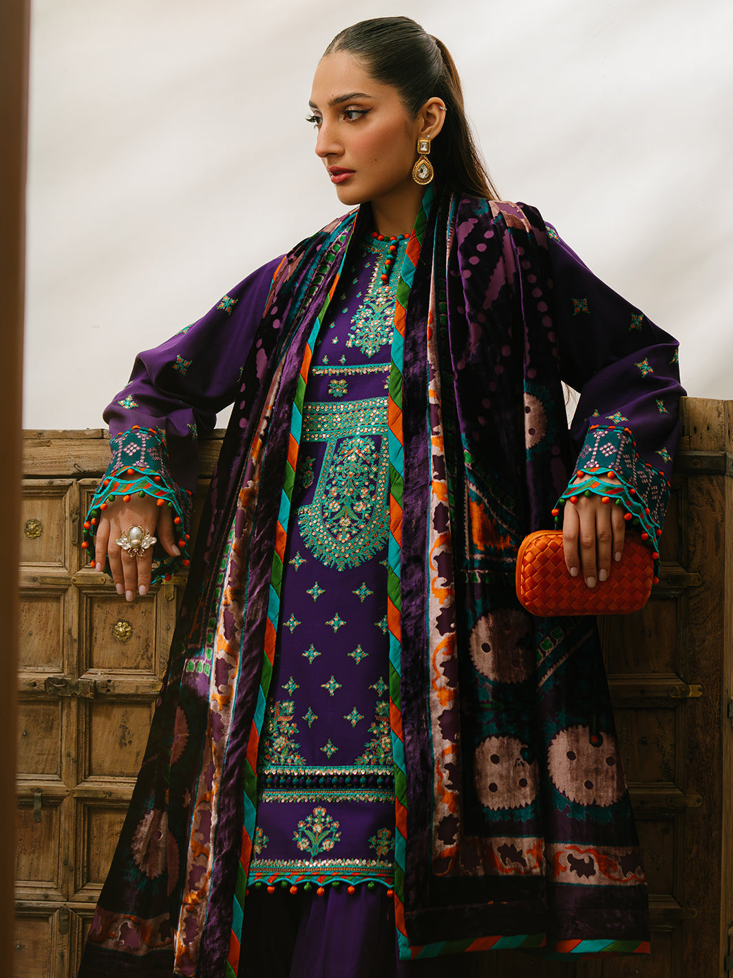 Bin Ilyas | Olivia Embroidered Winter 24 |  524 - B