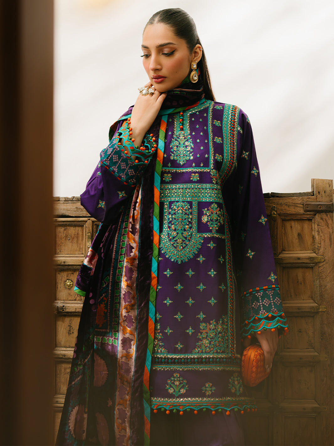 Bin Ilyas | Olivia Embroidered Winter 24 |  524 - B