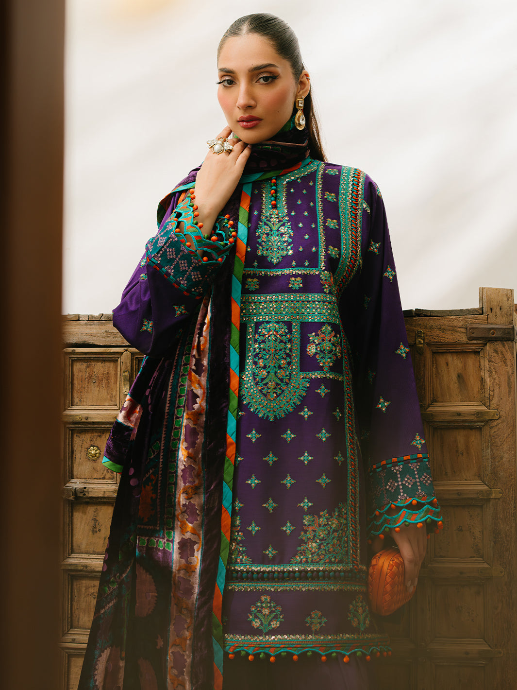 Bin Ilyas | Olivia Embroidered Winter 24 |  524 - B
