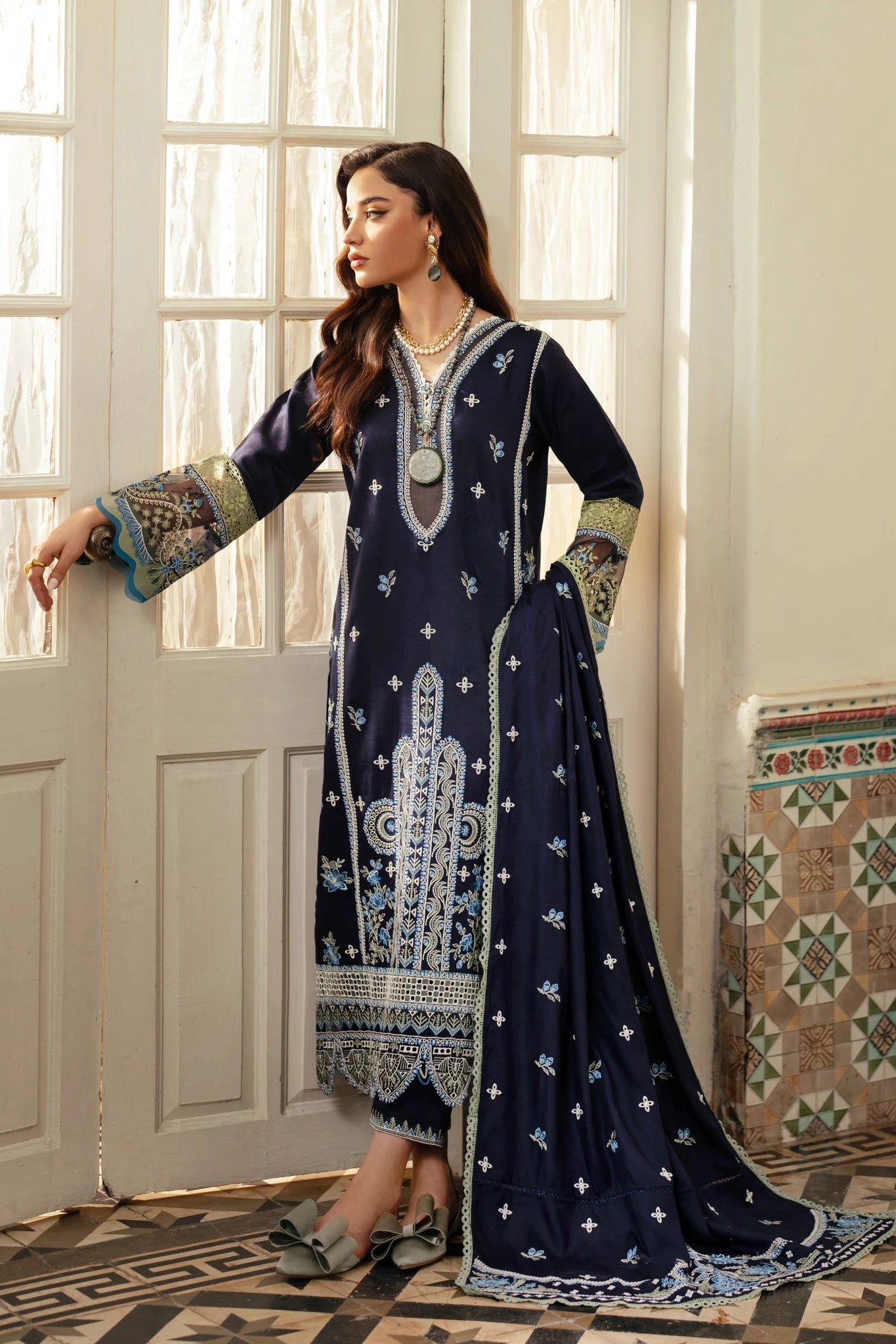 Aabyaan | Miraal Signature Embroidered Viscose | SIRAN (AV-03)