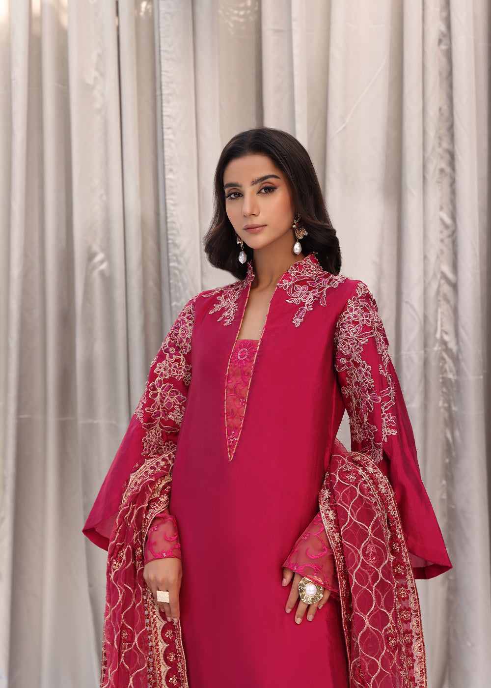 Musferah Saad | Moonlit Glam | Cherry Wine