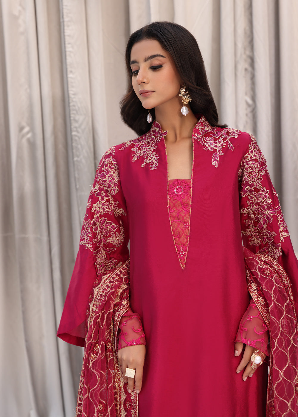 Musferah Saad | Moonlit Glam | Cherry Wine