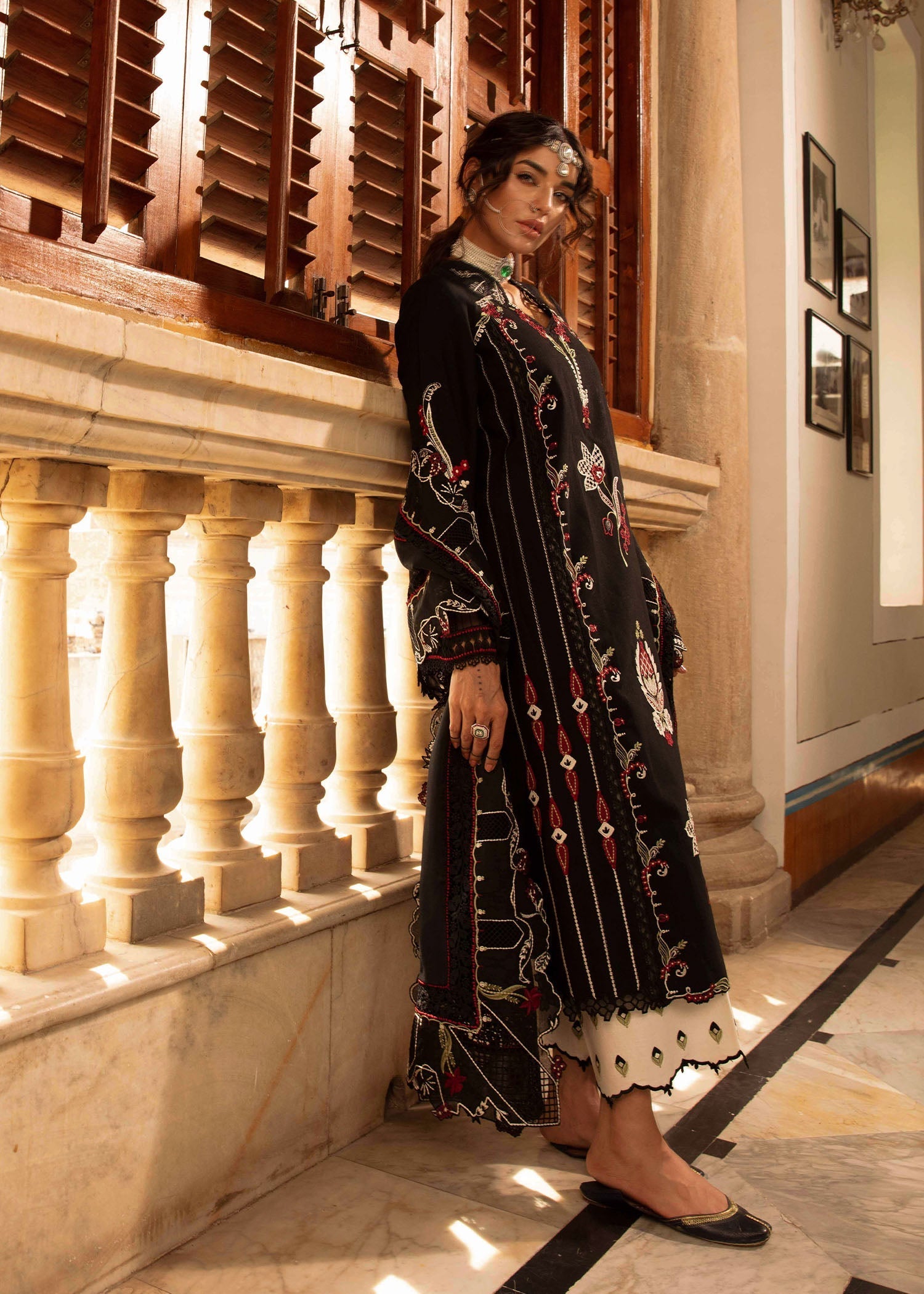 Crimson | Aaleen Winter 24 | Meenakari