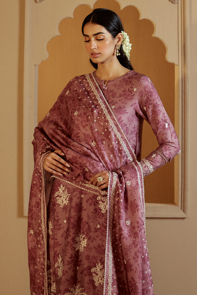 Cross Stitch | Winter Collection 24 |MAUVE DREAM