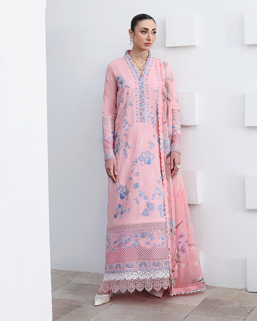 Roheenaz | Floral Reverie Luxury Lawn | Crystal Glow