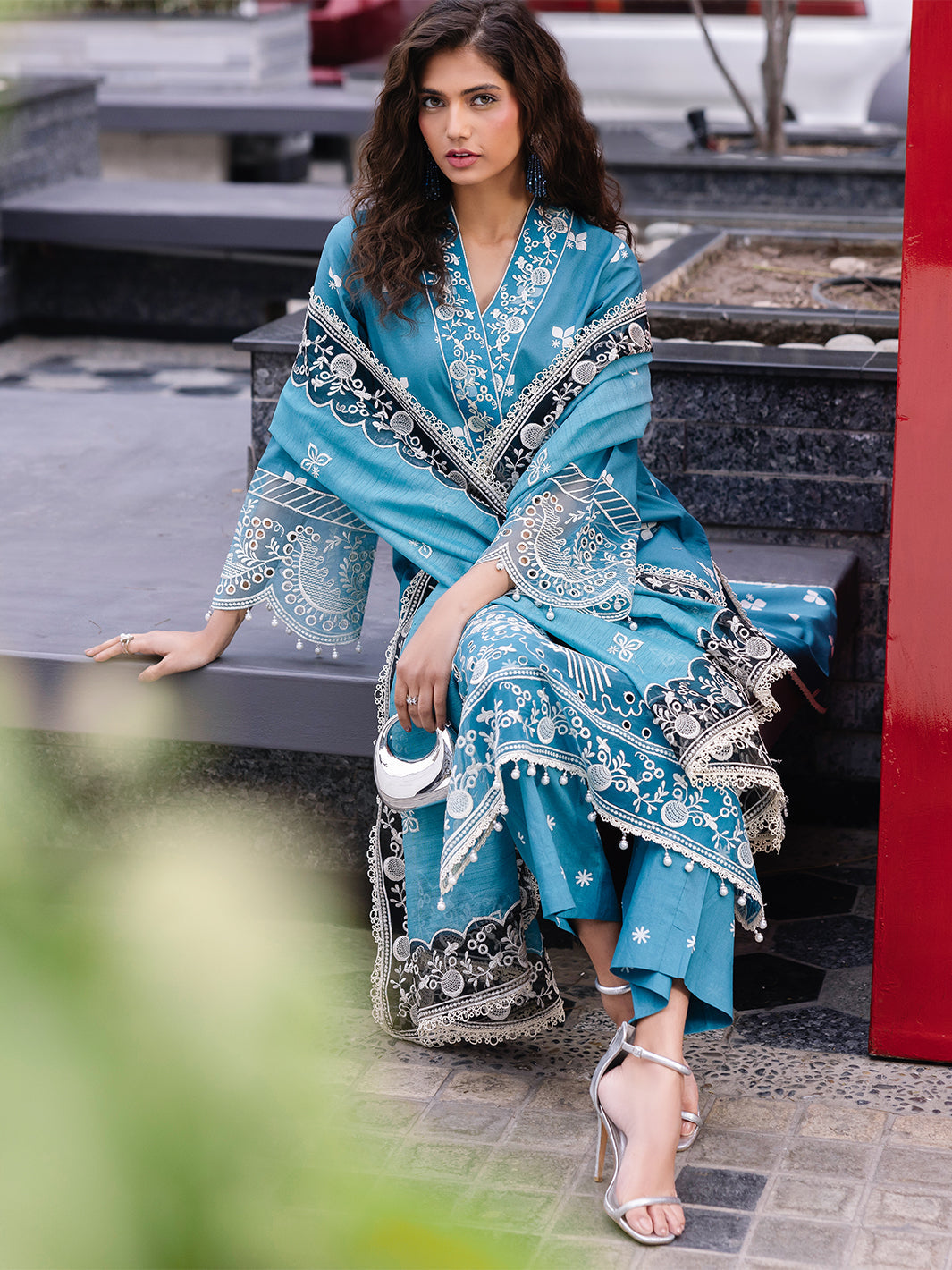 Mahnur | Broadway Luxury Lawn 25 | Scarlet