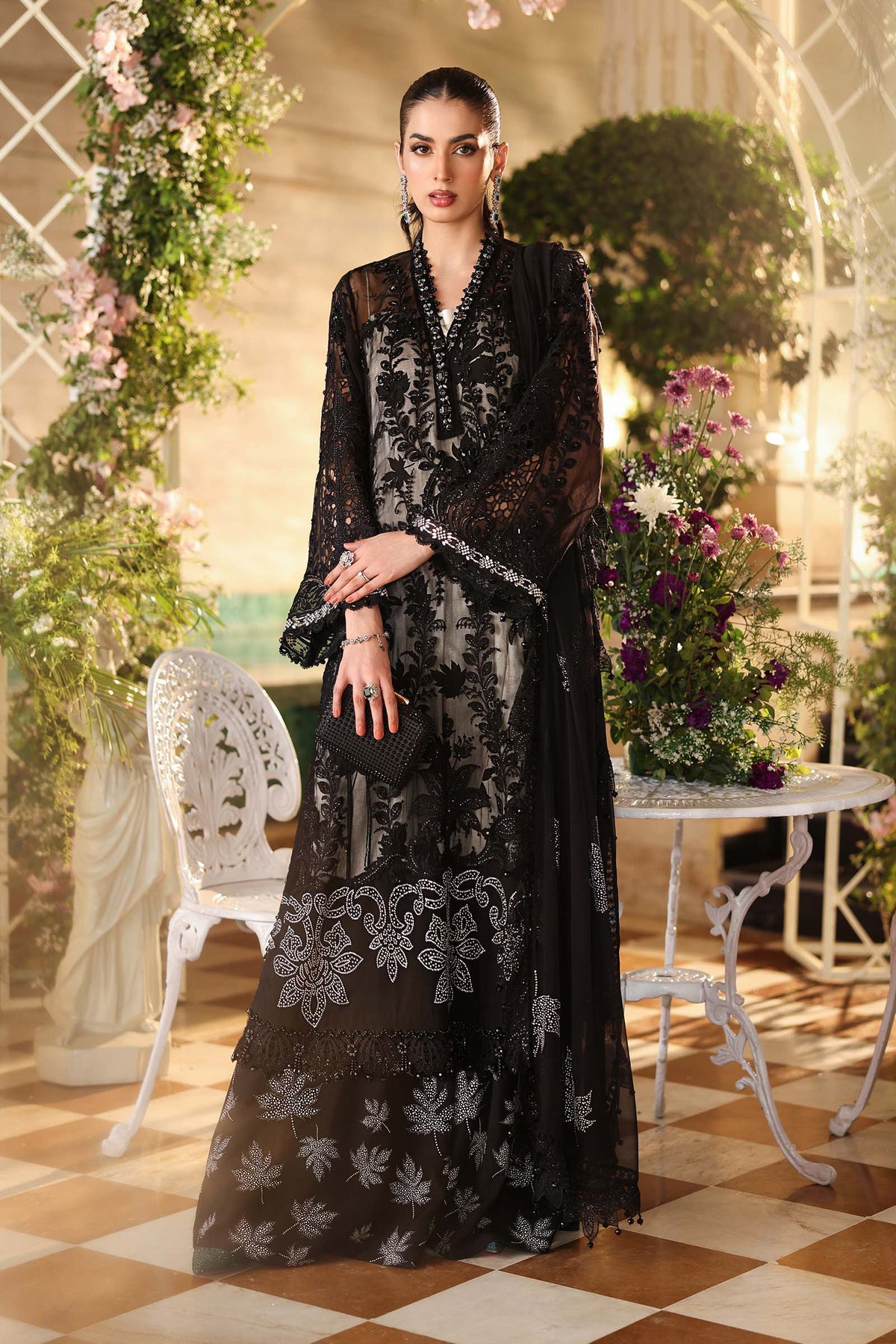 Maria b | Chiffon Formals 26 | MPC-26-101-Black