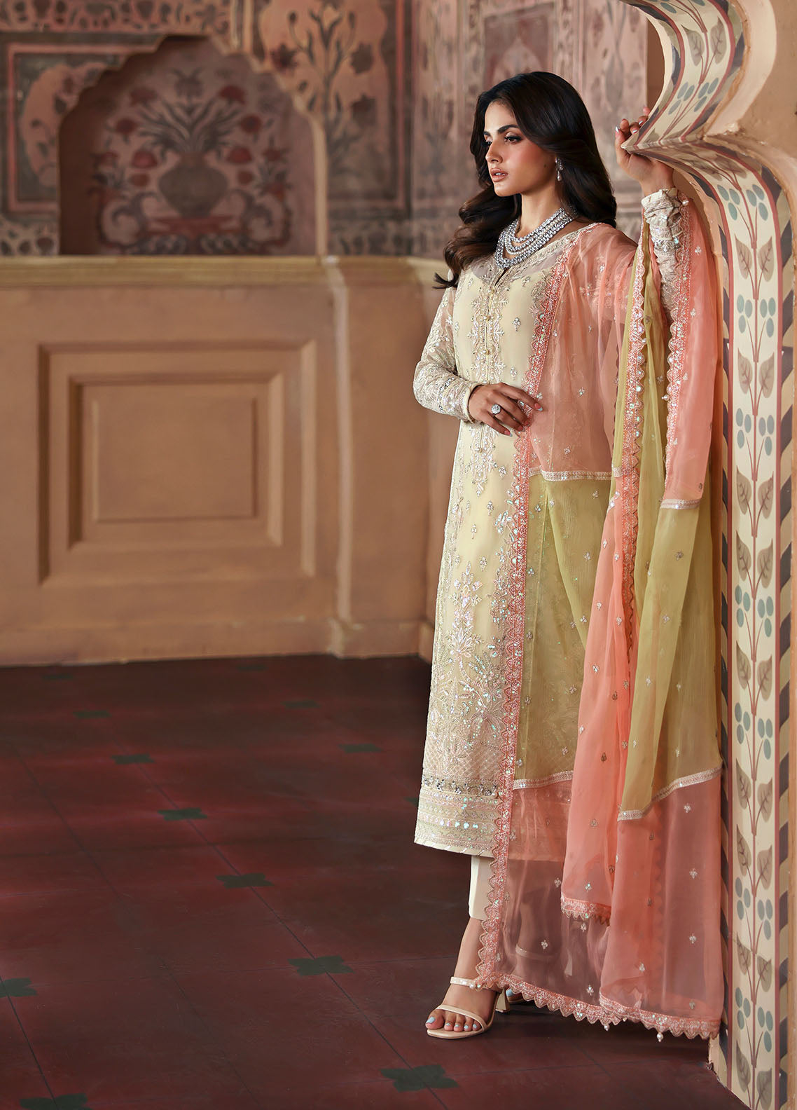 Gulaal | I Evayna Embroidered Chiffon | Fareyah