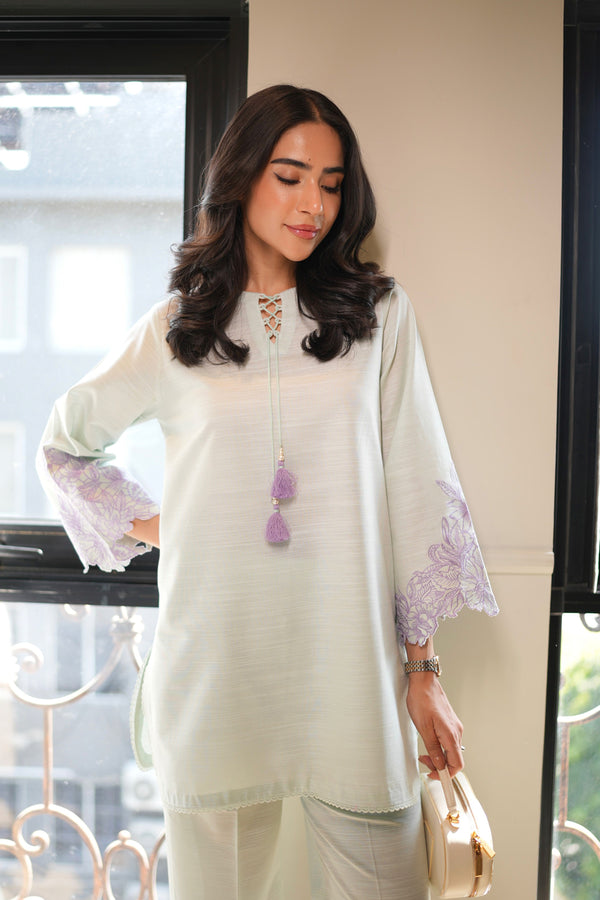 Sahar | Pret Essentials Winter 25 | Ocean Mist
