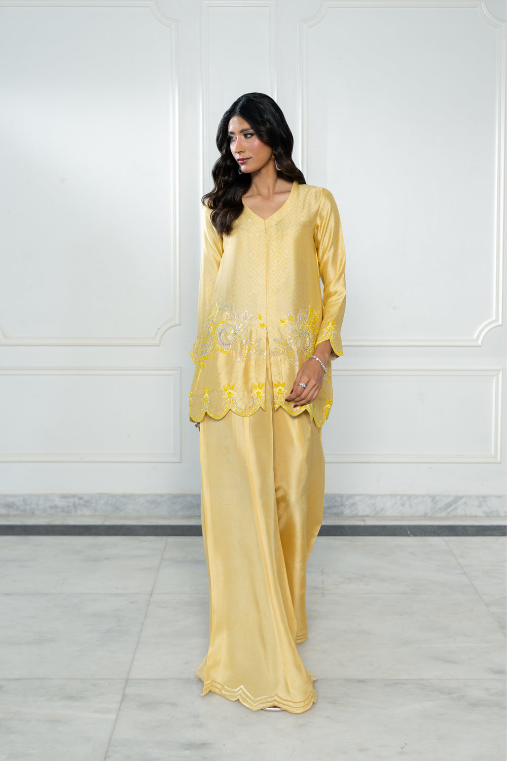 Wahaj M Khan | Lra Eid Collection 26 | Butter Yellow JS