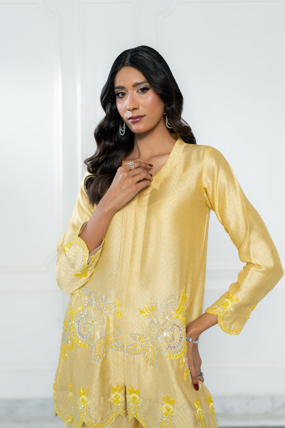 Wahaj M Khan | Lra Eid Collection 26 | Butter Yellow JS