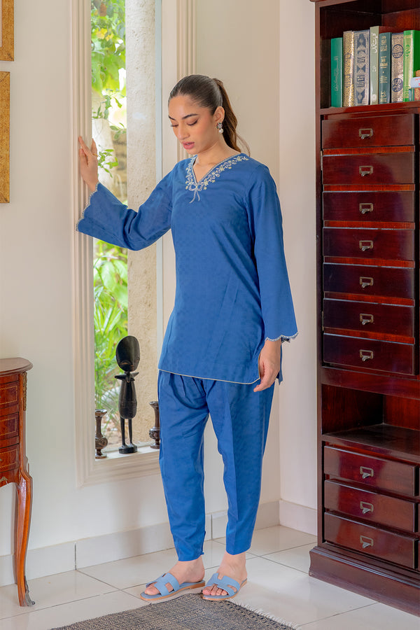 Sahar | Pre Essential Emb Edit | Indigo Edge