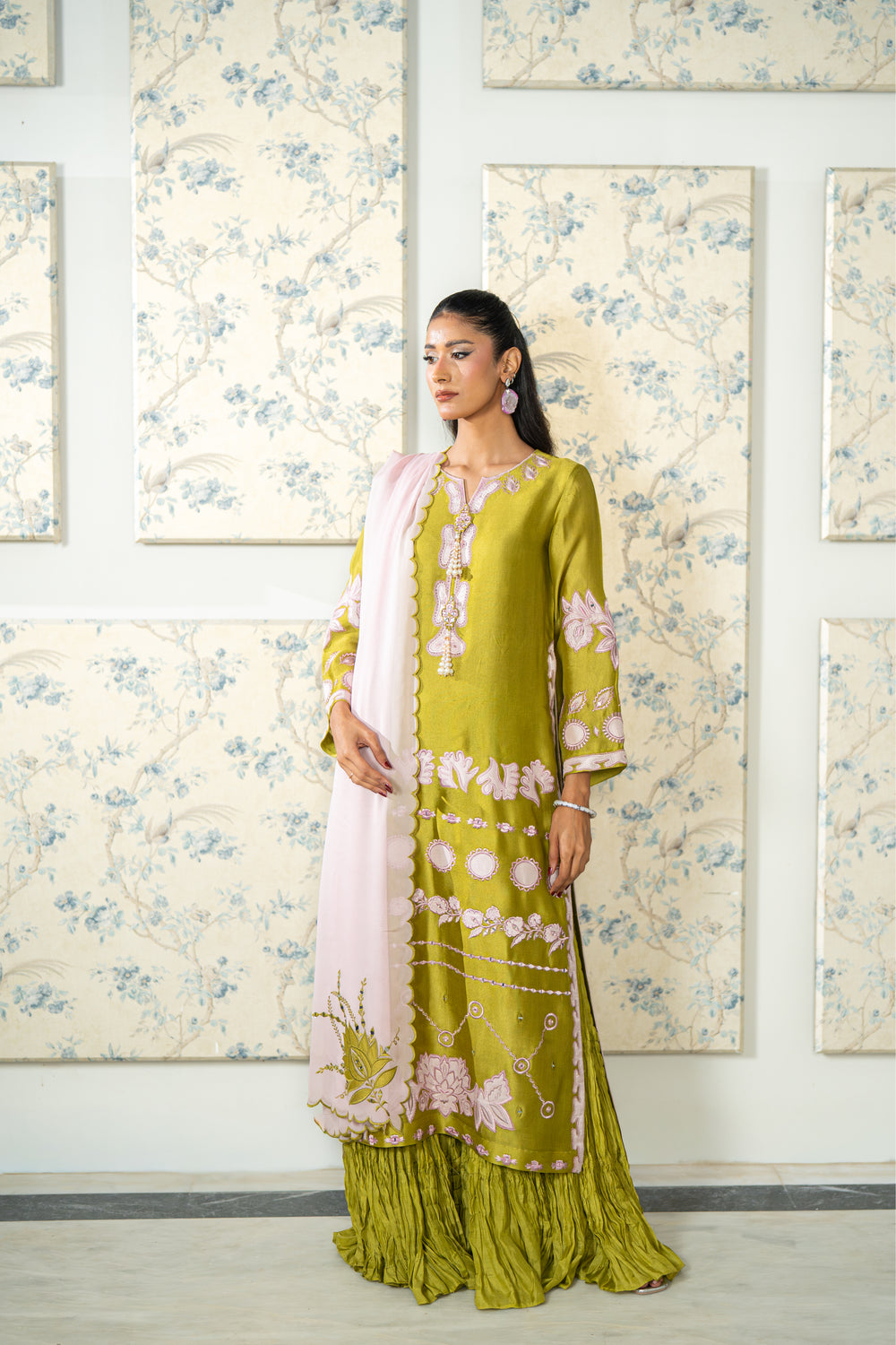 Wahaj M Khan | Lra Eid Collection 26 | Parrot Gharara Set