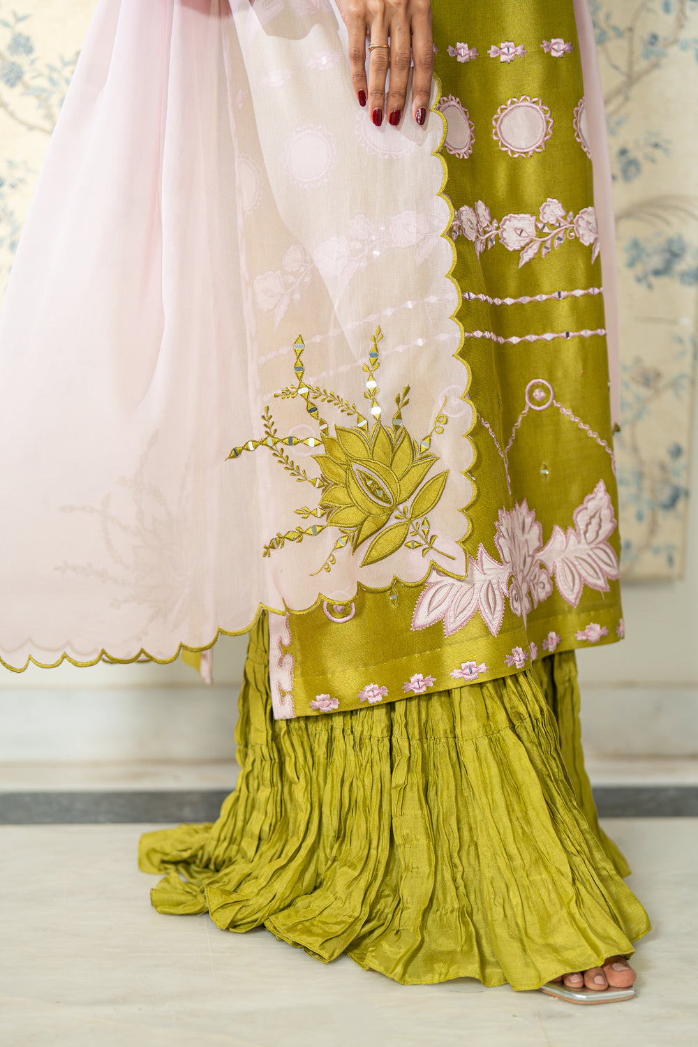 Wahaj M Khan | Lra Eid Collection 26 | Parrot Gharara Set