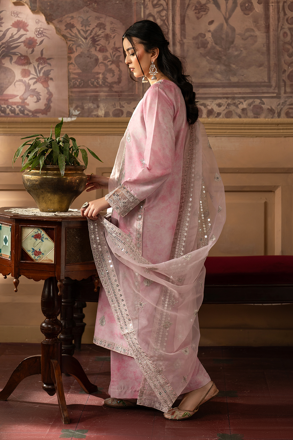 Esra | Rwayat Formals | Embroidered Silk Lawn - SL-25-02